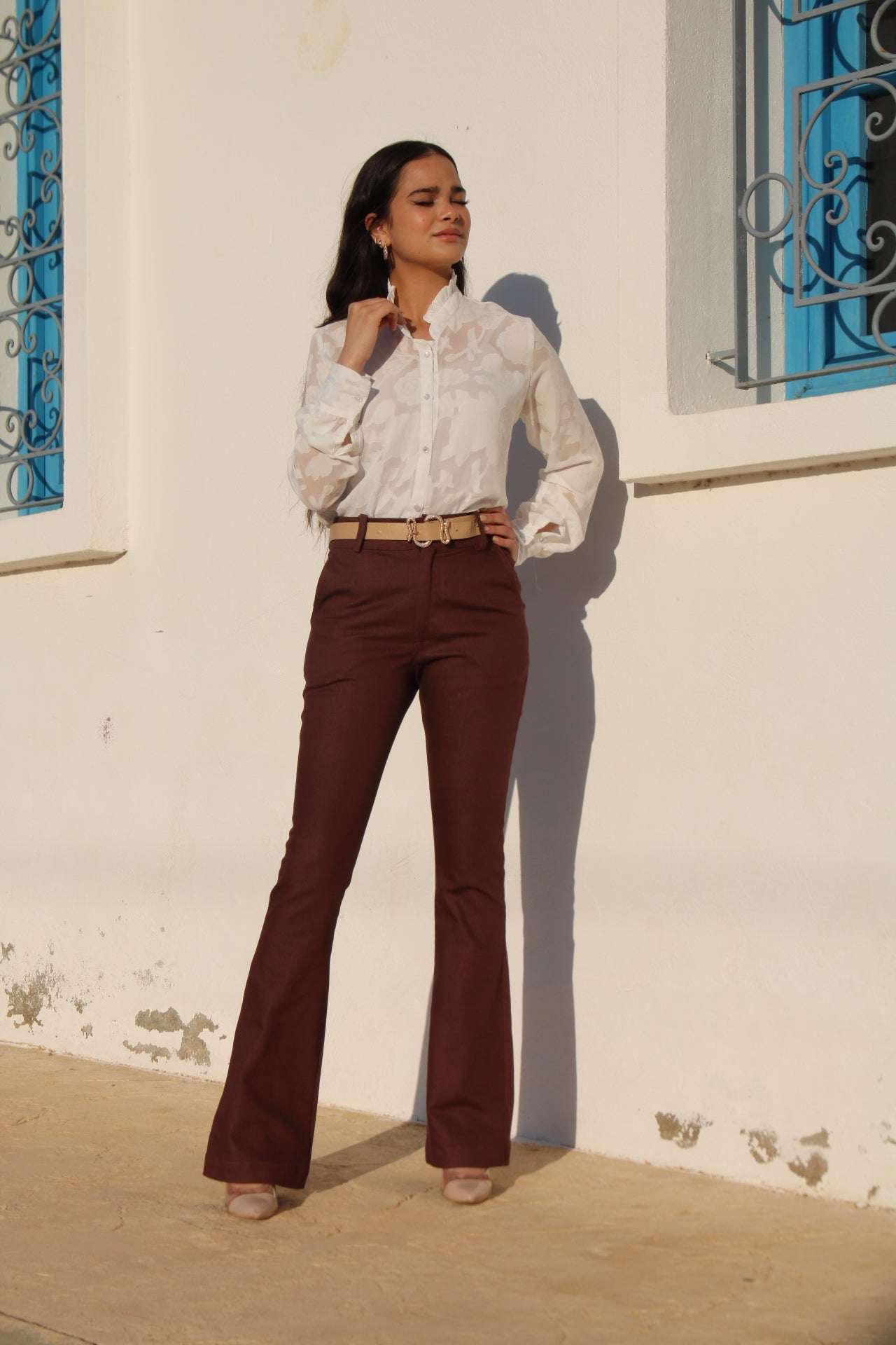 Jean Flare Taille Haute Bordeaux